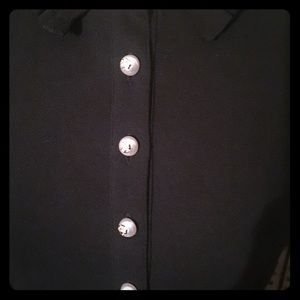 Tory Burch Black LACEY POLO